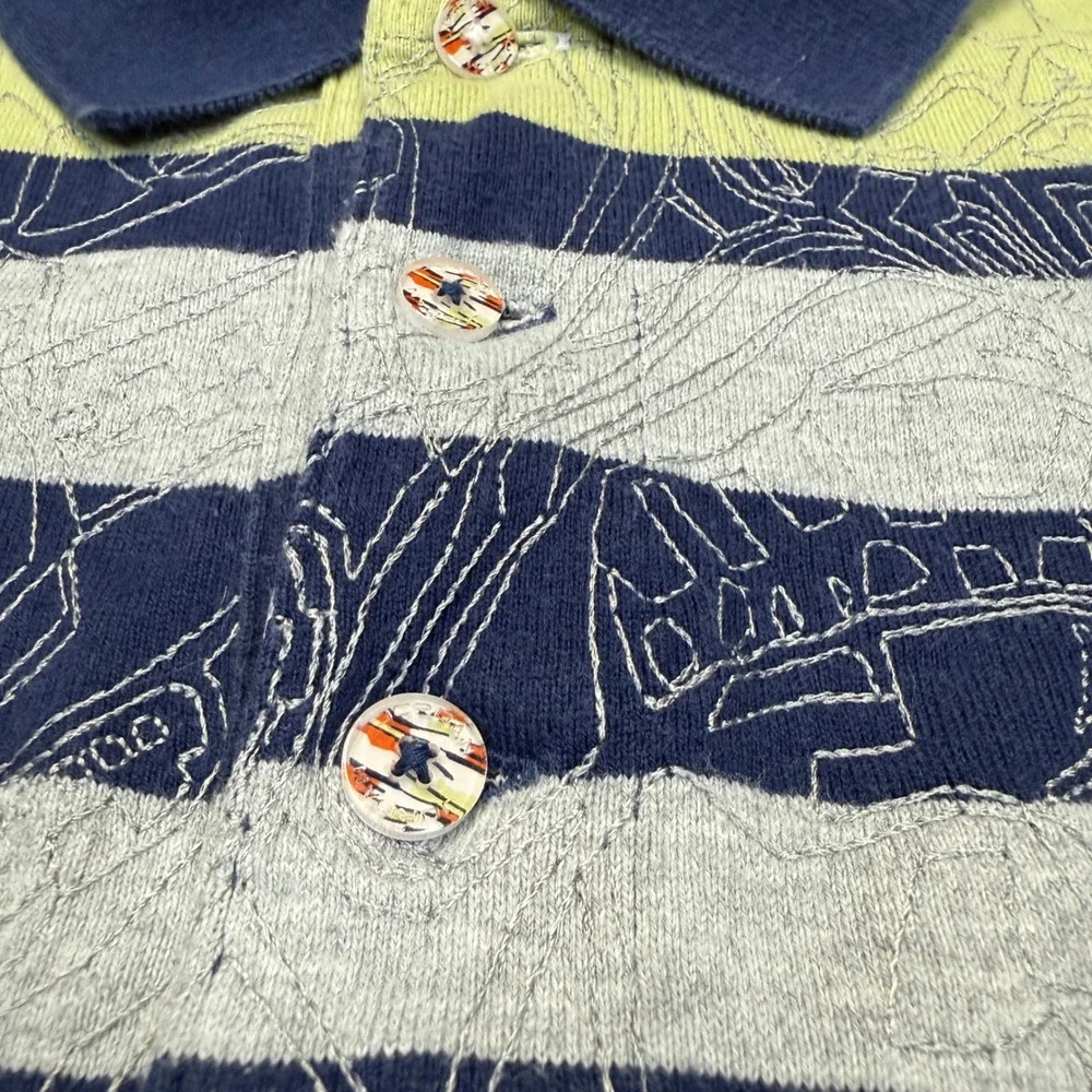 Jordan Polo Shirt Mens XXL Multicolor Striped Jumpman Sneaker Graphic Y2K